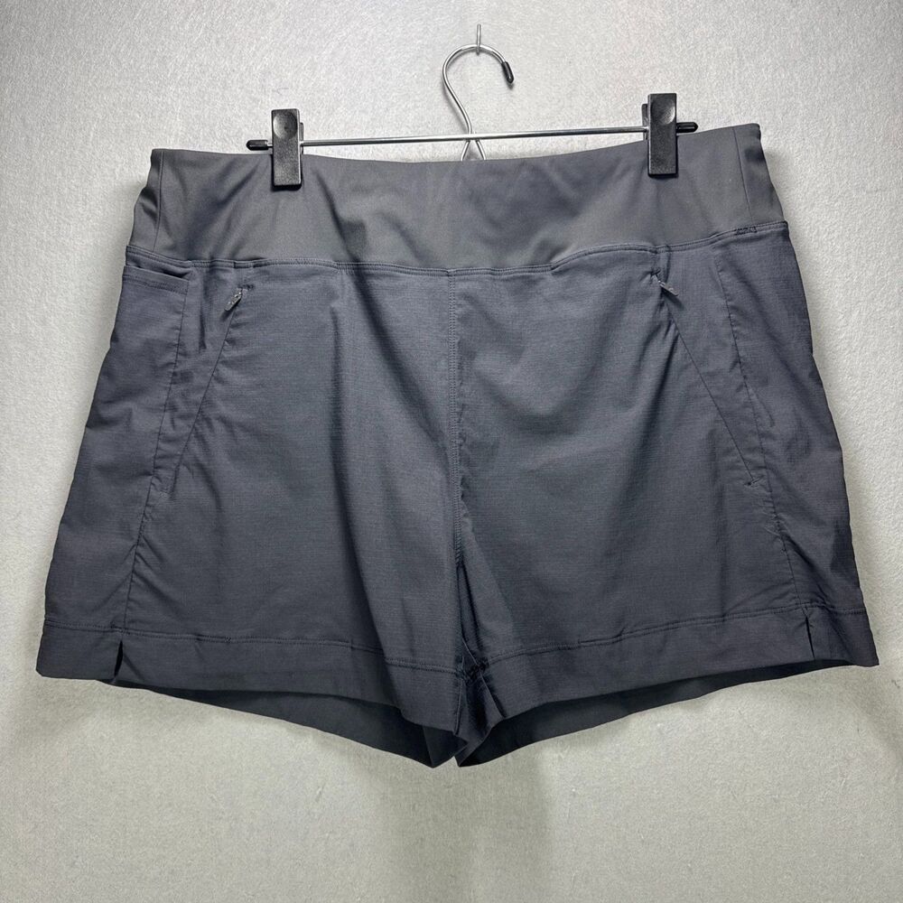 CRZ Yoga Shorts Stretch Woven Black Athleisure Women's Size XL Gym Yoga - Picture 1 of 11